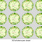 Tropical Leaves Border 1" Multipurpose Round Labels - Sheet