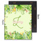 Tropical Leaves Border 11x14 Wood Print - Front & Back View