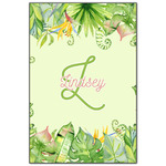 Tropical Leaves Border Wood Print - 20x30 (Personalized)