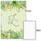 Tropical Leaves Border 24x36 - Matte Poster - Front & Back