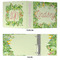 Tropical Leaves Border 3 Ring Binders - Full Wrap - 3" - APPROVAL