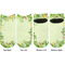 Tropical Leaves Border Adult Ankle Socks - Double Pair - Front and Back - Apvl