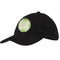 Tropical Leaves Border Baseball Cap - Black (Personalized)