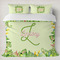 Tropical Leaves Border Bedding Set- King Lifestyle - Duvet