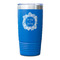 Tropical Leaves Border Blue Polar Camel Tumbler - 20oz - Single Sided - Approval