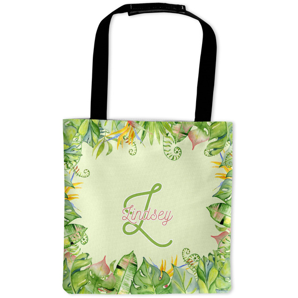 Custom Tropical Leaves Border Auto Back Seat Organizer Bag (Personalized)