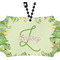 Tropical Leaves Border Car Ornament - Berlin (Front)