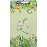 Tropical Leaves Border Clipboard (Legal Size) (Personalized)