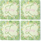 Tropical Leaves Border Coaster Rubber Back - Apvl