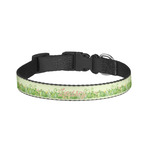 Tropical Leaves Border Dog Collar - Small (Personalized)