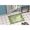 Tropical Leaves Border Door Mat Lifestyle