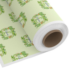 Tropical Leaves Border Fabric by the Yard - PIMA Combed Cotton (Personalized)