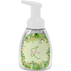 Tropical Leaves Border Foam Soap Bottle (Personalized)