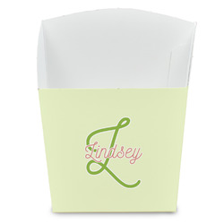 Tropical Leaves Border French Fry Favor Boxes (Personalized)