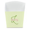 Tropical Leaves Border French Fry Favor Box - Front View