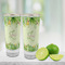 Tropical Leaves Border Glass Shot Glass - 2 oz - LIFESTYLE