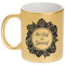 Tropical Leaves Border Gold Mug - Main