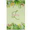 Tropical Leaves Border Golf Towel (Personalized) - APPROVAL (Small Full Print)