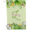 Tropical Leaves Border Golf Towel (Personalized)