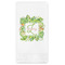 Tropical Leaves Border Guest Towels - Full Color (Personalized)
