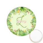 Tropical Leaves Border Printed Cookie Topper - 1.25" (Personalized)