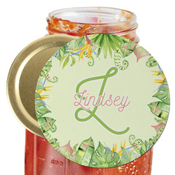 Tropical Leaves Border Jar Opener (Personalized)