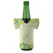 Tropical Leaves Border Jersey Bottle Cooler - Set of 4 - FRONT (on bottle)