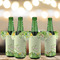 Tropical Leaves Border Jersey Bottle Cooler - Set of 4 - LIFESTYLE