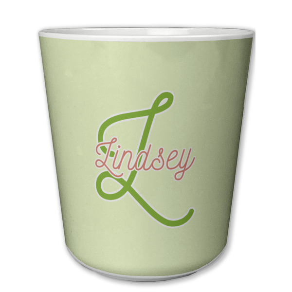 Custom Tropical Leaves Border Plastic Tumbler 6oz (Personalized)