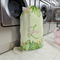 Tropical Leaves Border Large Laundry Bag - In Context