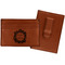 Tropical Leaves Border Leatherette Wallet with Money Clip (Personalized)