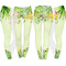 Tropical Leaves Border Leggings Turn Around - Apvl