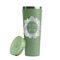 Tropical Leaves Border Light Green RTIC Everyday Tumbler - 28 oz. - Lid Off