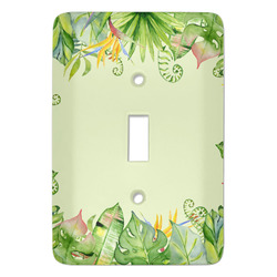 Tropical Leaves Border Light Switch Cover (Single Toggle)