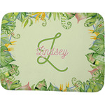 Tropical Leaves Border Memory Foam Bath Mat - 48"x36" (Personalized)