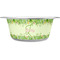 Tropical Leaves Border Metal Pet Bowl - White Label - Medium - Main