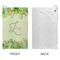 Tropical Leaves Border Microfiber Golf Towels - Small - APPROVAL