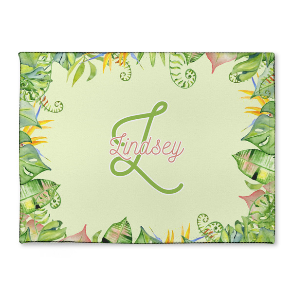 Custom Tropical Leaves Border Microfiber Screen Cleaner (Personalized)