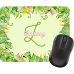 Tropical Leaves Border Rectangular Mouse Pad (Personalized)