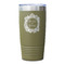 Tropical Leaves Border Olive Polar Camel Tumbler - 20oz - Single Sided - Approval