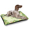 Tropical Leaves Border Outdoor Dog Beds - Large - IN CONTEXT