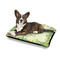 Tropical Leaves Border Outdoor Dog Beds - Medium - IN CONTEXT