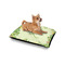 Tropical Leaves Border Outdoor Dog Beds - Small - IN CONTEXT