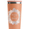 Tropical Leaves Border Peach RTIC Everyday Tumbler - 28 oz. - Close Up