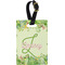 Tropical Leaves Border Personalized Rectangular Luggage Tag