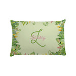 Tropical Leaves Border Pillow Case - Standard (Personalized)