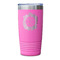 Tropical Leaves Border Pink Polar Camel Tumbler - 20oz - Single Sided - Approval