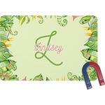 Tropical Leaves Border Rectangular Fridge Magnet (Personalized)