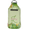 Tropical Leaves Border Sanitizer Holder Keychain - Large (Front)