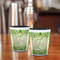 Tropical Leaves Border Shot Glass - Two Tone - LIFESTYLE